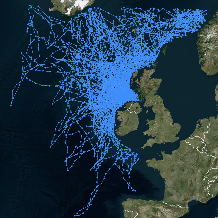 Yearly route simulation